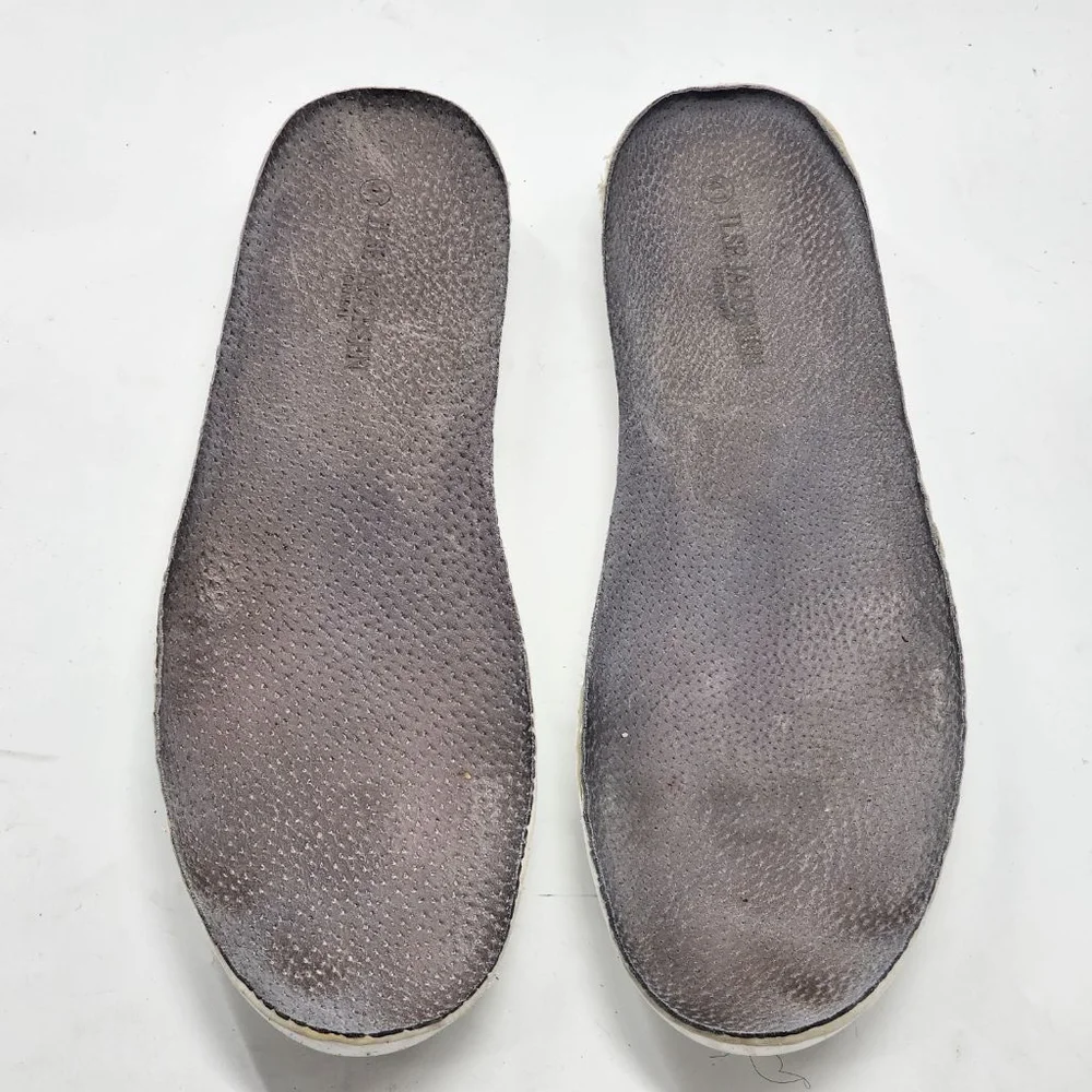 Women's Ilse Jacobsen Tulip Gray Perforated Slip-On‎ Flats Size 41 10